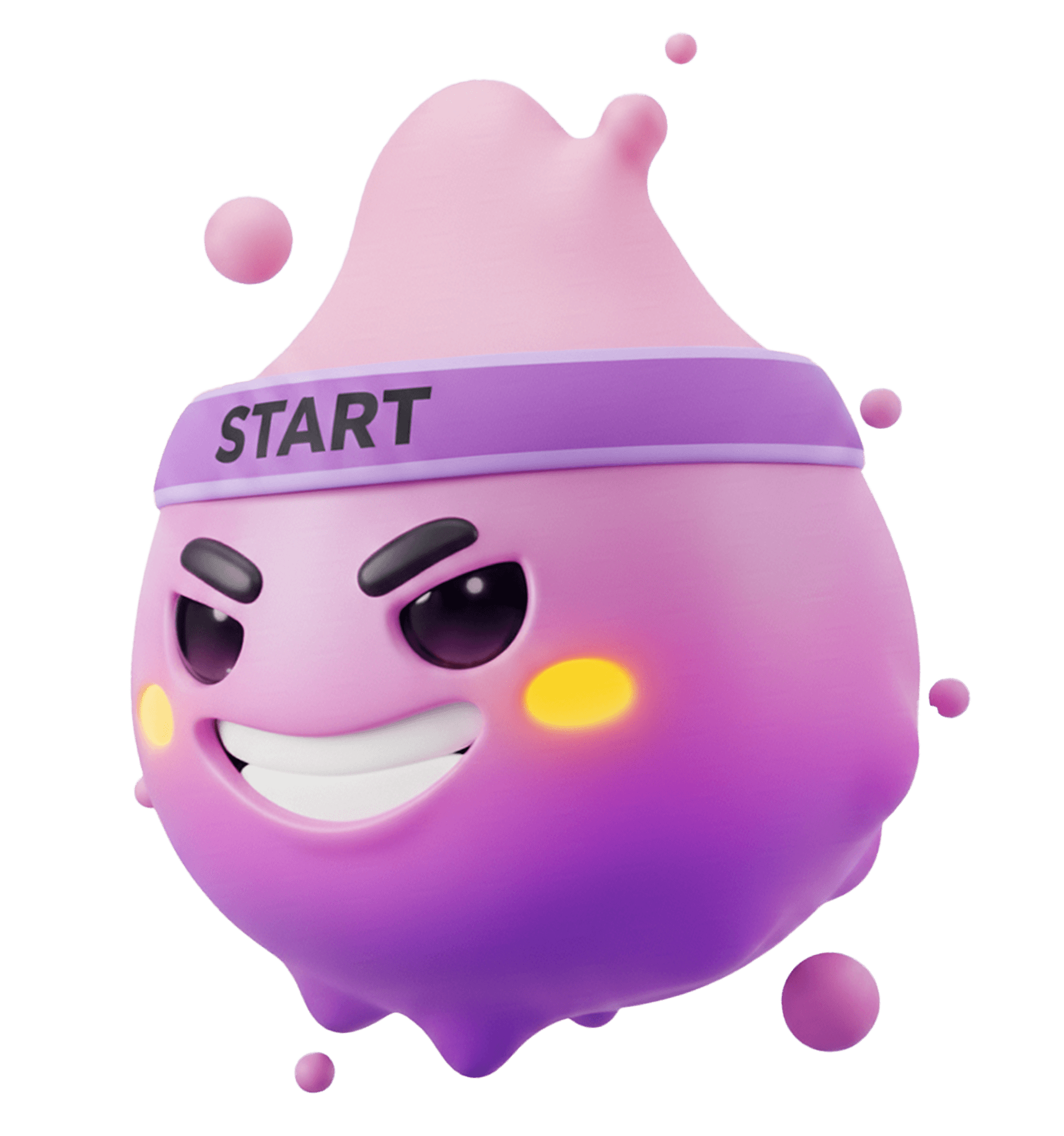 Omniglot character smiling